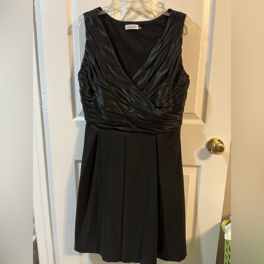 Calvin Klein Strapless Black Dress